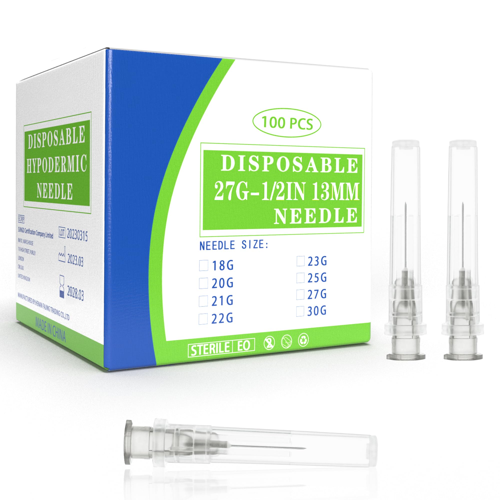 25Ga 1 Inch Luer Lock Needle with Cap - Disposable 25G Needles for Precision Refilling of Glues, Inks, and Adhesives, Sterile Individually Wrapped, Box of 100 — Amazon image 17