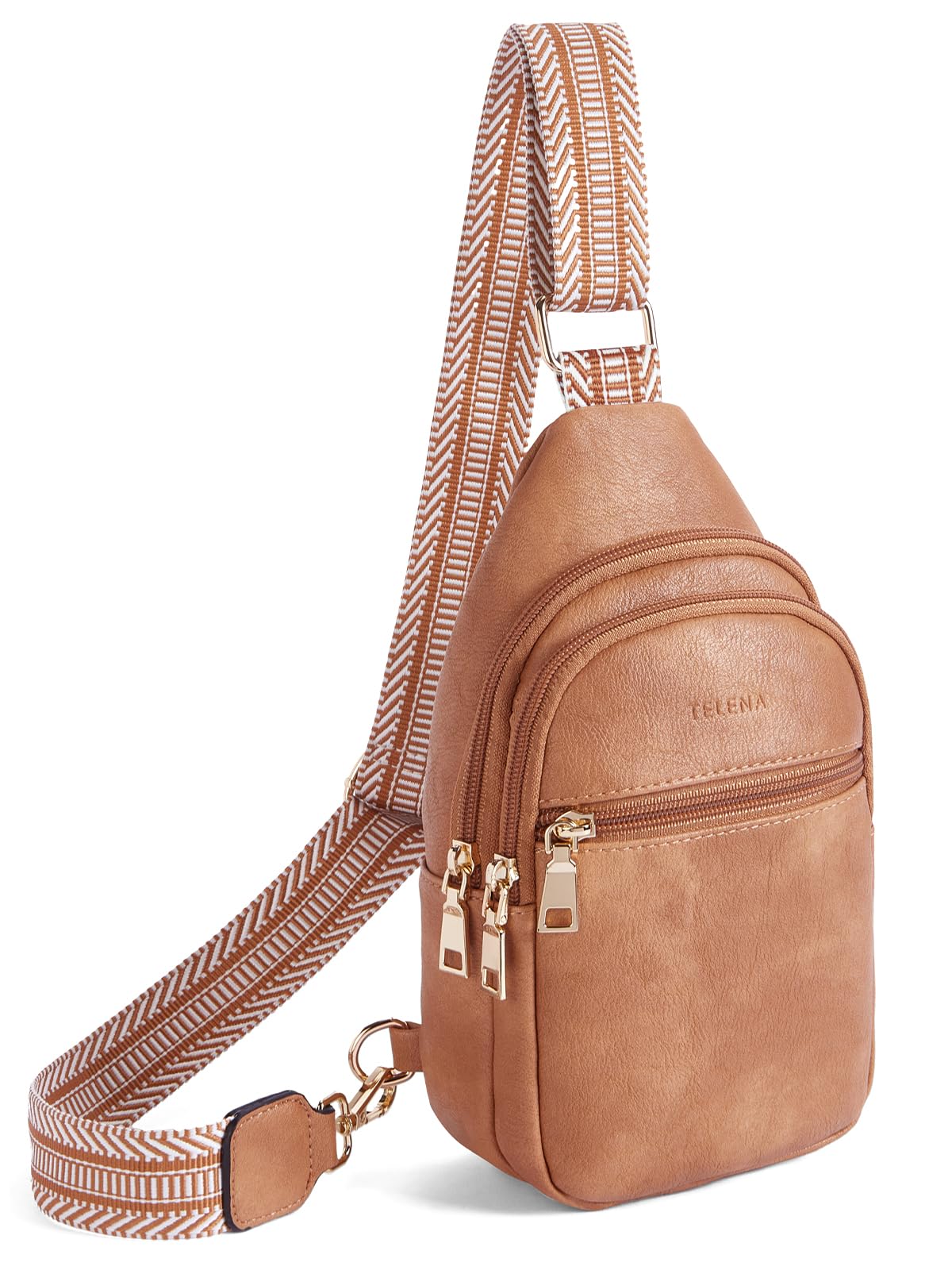 Telena Sling Bag for Women Crossbody Bags Purse for Women Vegan Leather Fanny Pack with Adjustable Strap