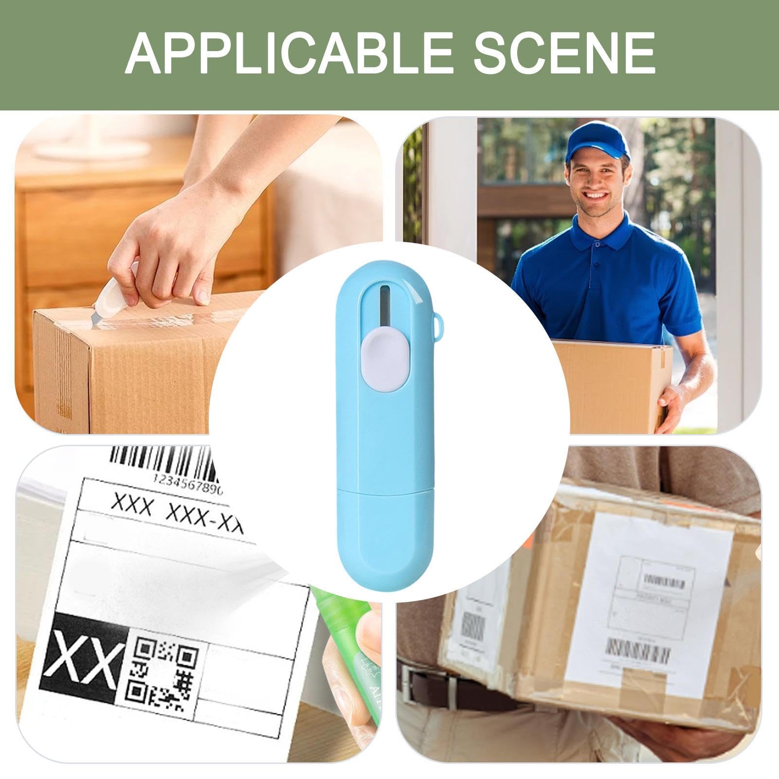 Flüssiger Löscher für Thermopapier – flüssiger Adressentferner mit Cutter – Entferner für Pakete, Versand, Büro, Post, Schule, Zuhause, Arbeit, Dokumente, Korrespondenz