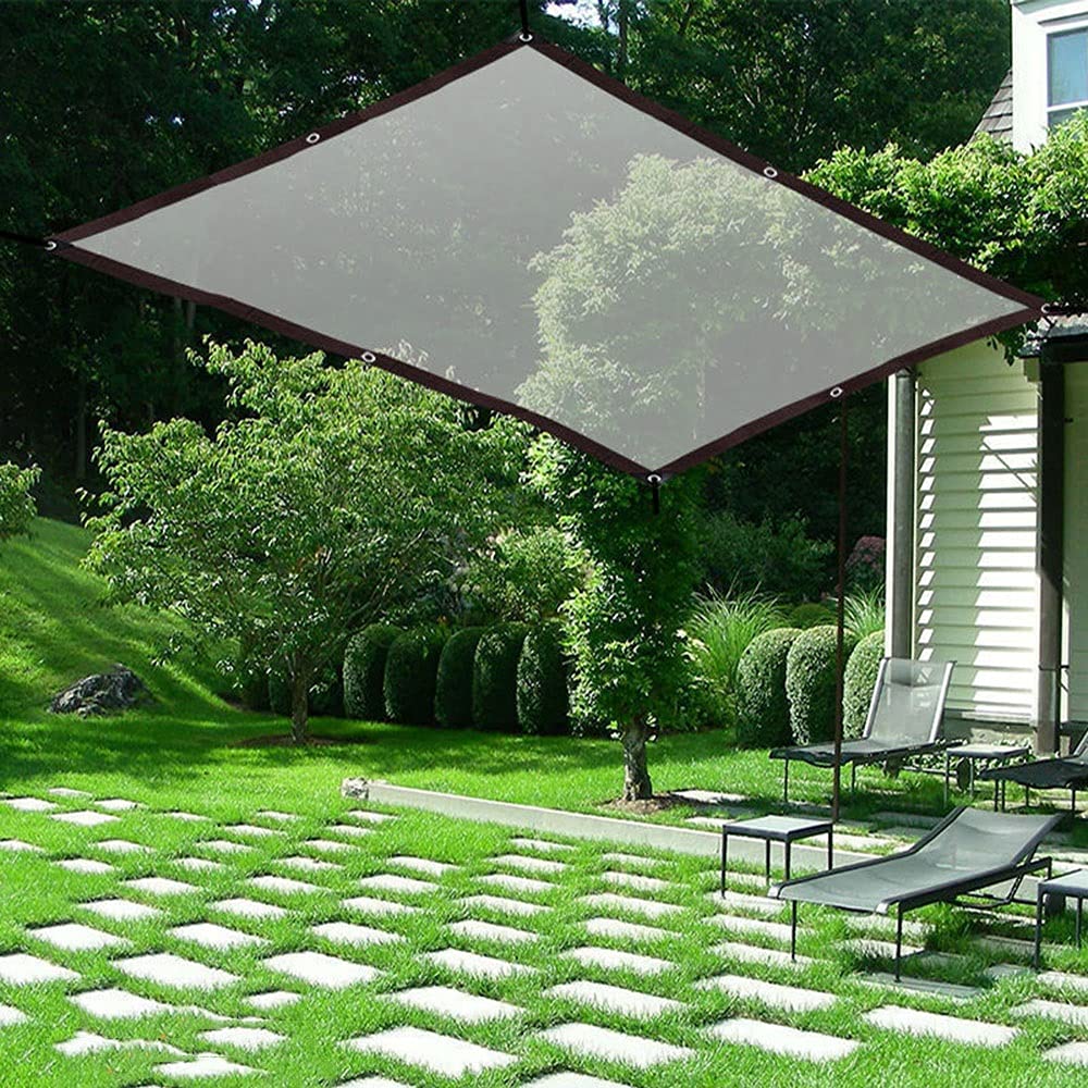 Helder dekzeil Waterdichte Tarps Heavy Duty Thermische Isolatie, UV-bestendig Regenbestendig PVC, Tarp voor Planten Tuin Patio Behuizing Luifel Tent,1x2m/2x2m/3x4m/4x6m/5x5m/6x10m/7x7m/8x10m