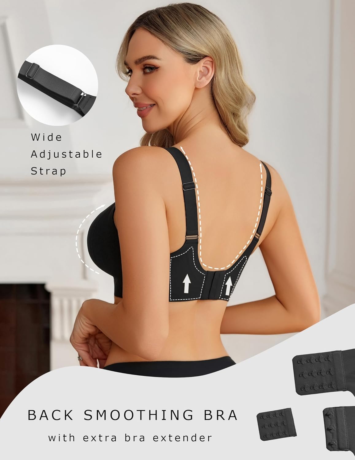 Avidlove Womens Wireless Bras Full Coverage Seamless Bra Comfortable Bralette Everyday Bras - Image 3