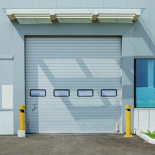 Miniatura 10 de Paquete de 1 bolardo de seguridad de 42 pulgadas de alto x 4.5 pulgadas de profundidad, 12 Ga (0.106 in), base 8 x 8 pulgadas, con 4 pernos de