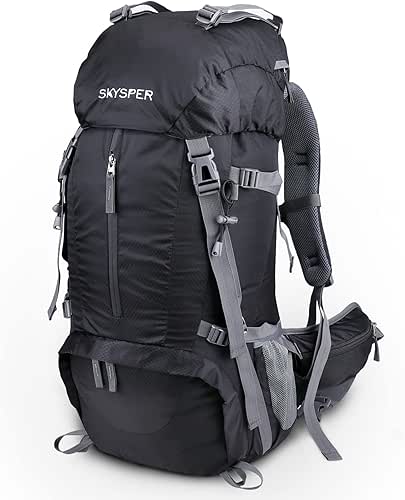 SKYSPER Sac à Dos de Randonnée 50L (45 + 5)