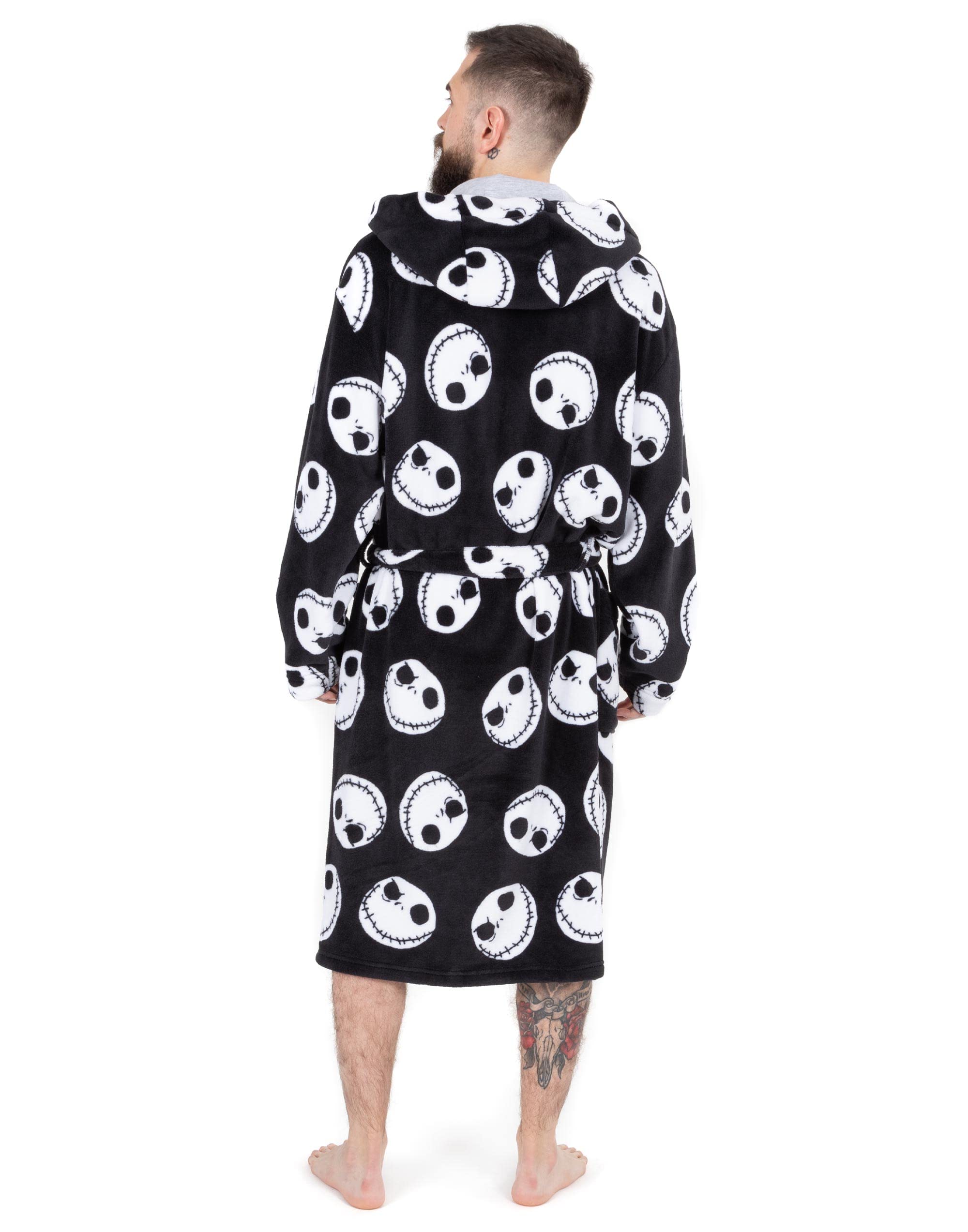 Disney l'incubo prima della vestaglia di Natale Uomo PJS Black PJs accappatoio