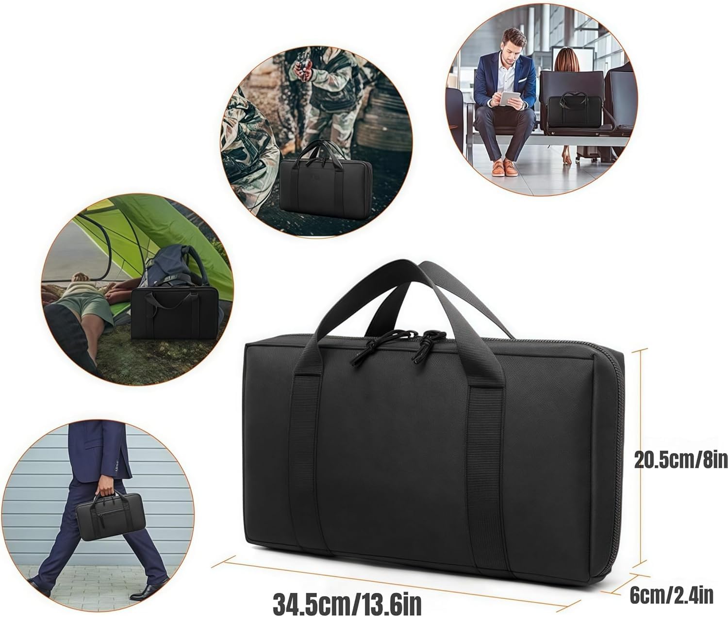 Tactical Gun Bag Case Magazine Pouch Pistol Carrier Portable Military Hunting Handgun Holster Funda de Pistola Acolchada