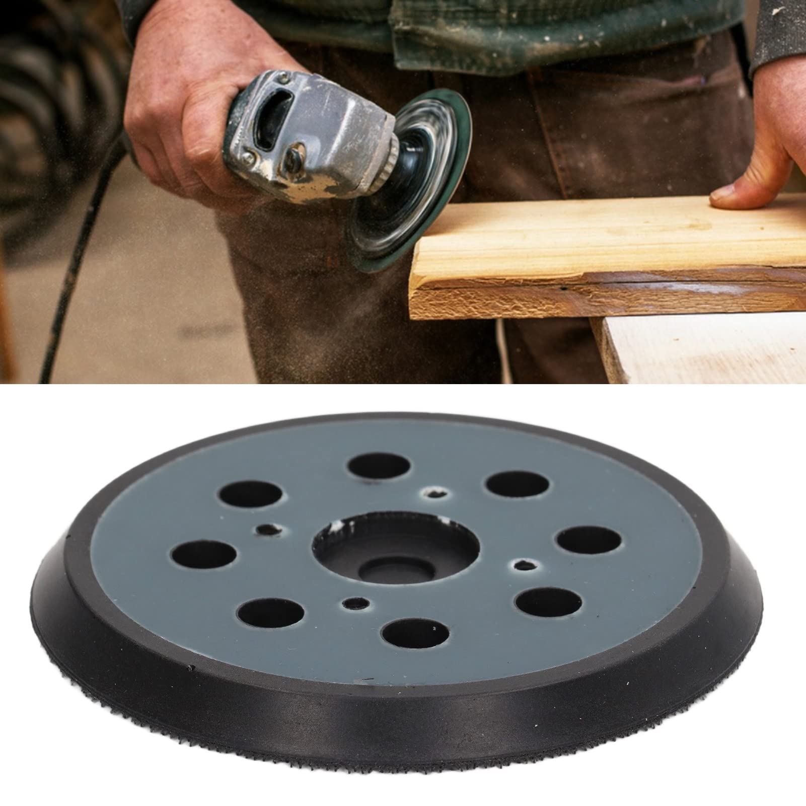 Platorelli Levigatrice 150mm - 5 Pezzi, Spugna Abrasiva, 6 Fori, Per Levigatrici Orbitali, Ricambi - Foto 8