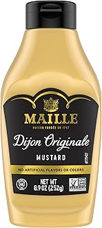 Mustard for Marinades, Mustard Sauce and Tasty Recipes Dijon Originale Squeeze No Artificial Colors or Flavors 8.9 oz