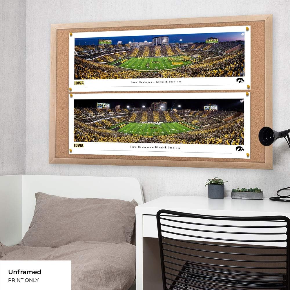 Iowa Hawkeyes Football "Run Out" - Unframed 40 x 13.5 Poster by Blakeway Panoramas
