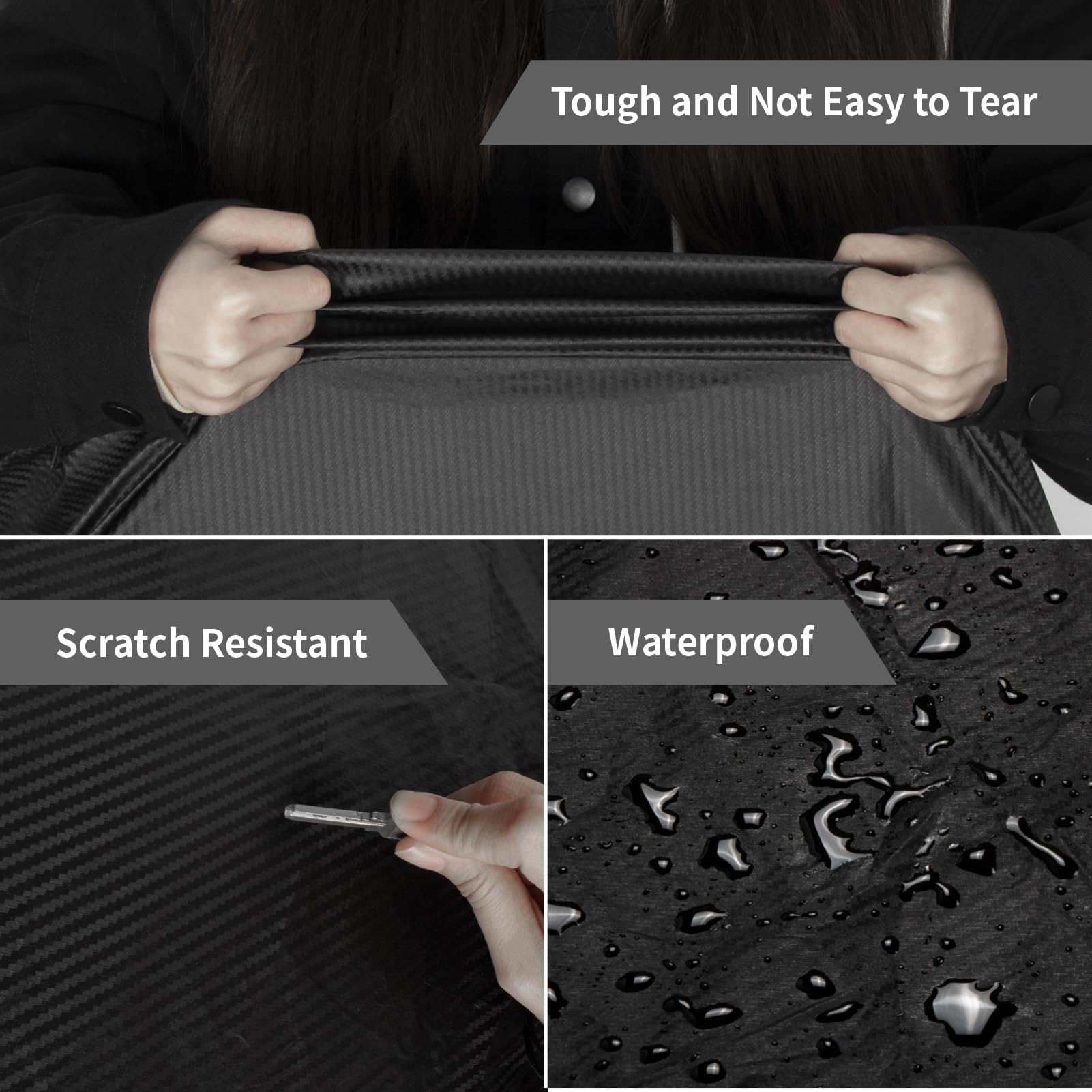 6 Layers Car Cover Waterproof All Weather Car Cover Waterproof All Weather Outdoor Full Exterior Cover Rain Sun — view 6