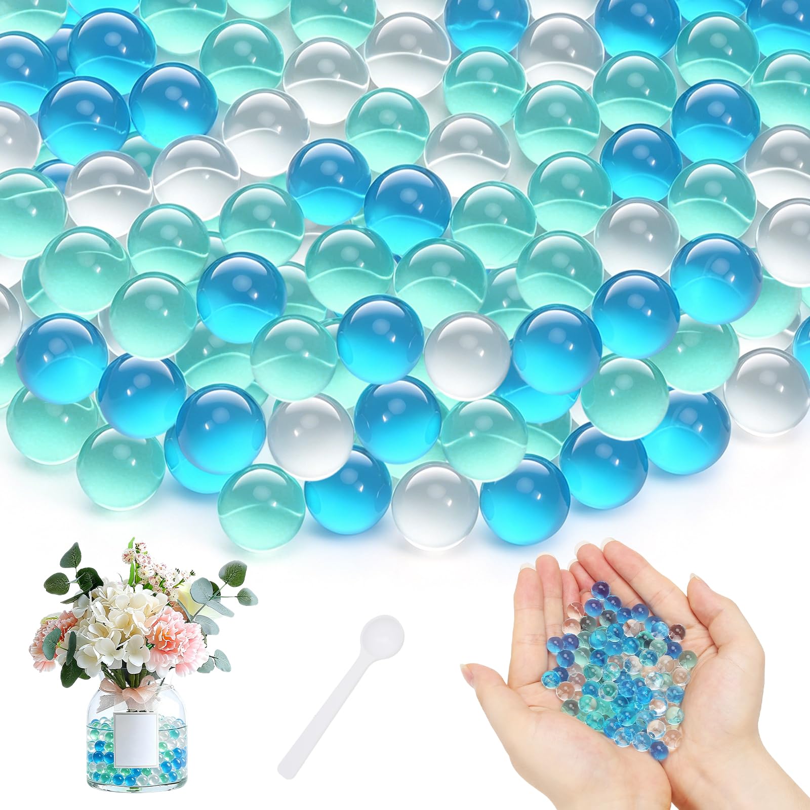 150g 30000 PCS Water Beads, Vase Fillers, Biodegradable Balls,Gel Soil