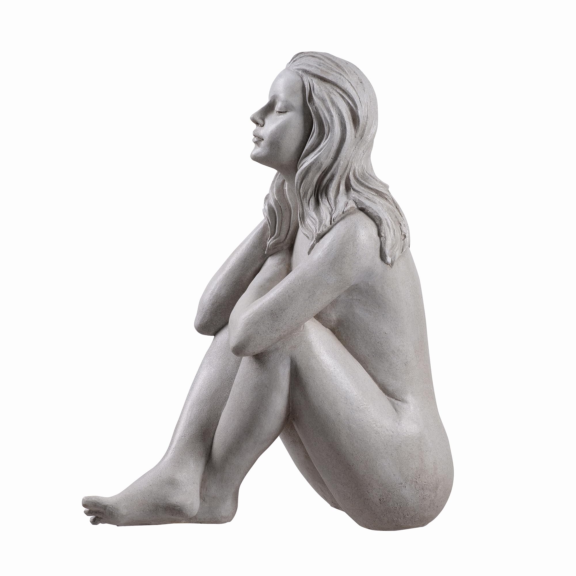 HI-LINE Gift Ltd. Gartenstatue Denkende Dame aus Kunstharz