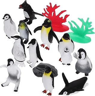 CIYODO 1 Conjunto De Brinquedos Decoração Desenho Animado Pinguim Enfeites Modelo De Pinguim Miniatura Pinguim Estatuetas De Animais Estatueta De Pinguim Figuras De Animais Estatuetas De
