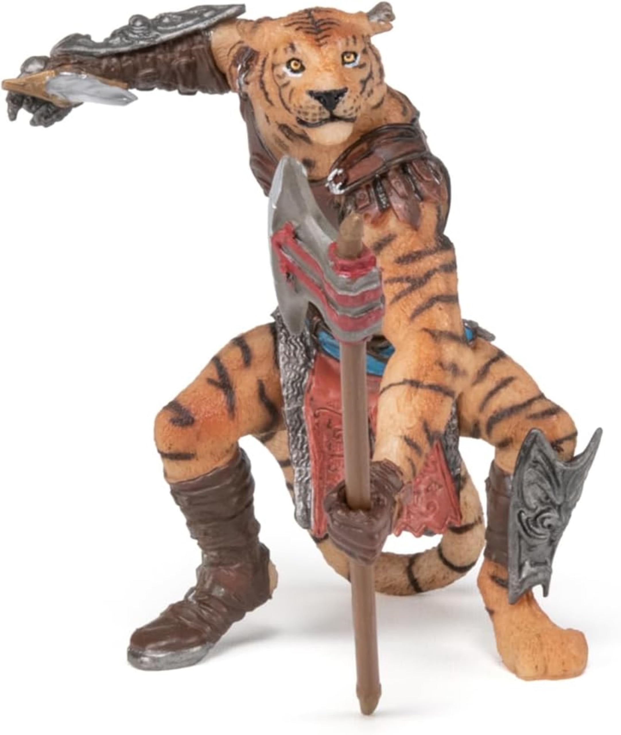PapoMutant Tiger Figurine - Fantasy Creature Toy for Kids Age 3+ - Hand-Painted Medieval Monster - Durable Plastic Collectible - Gift Idea - Detailed Fantasy Figure - 38954