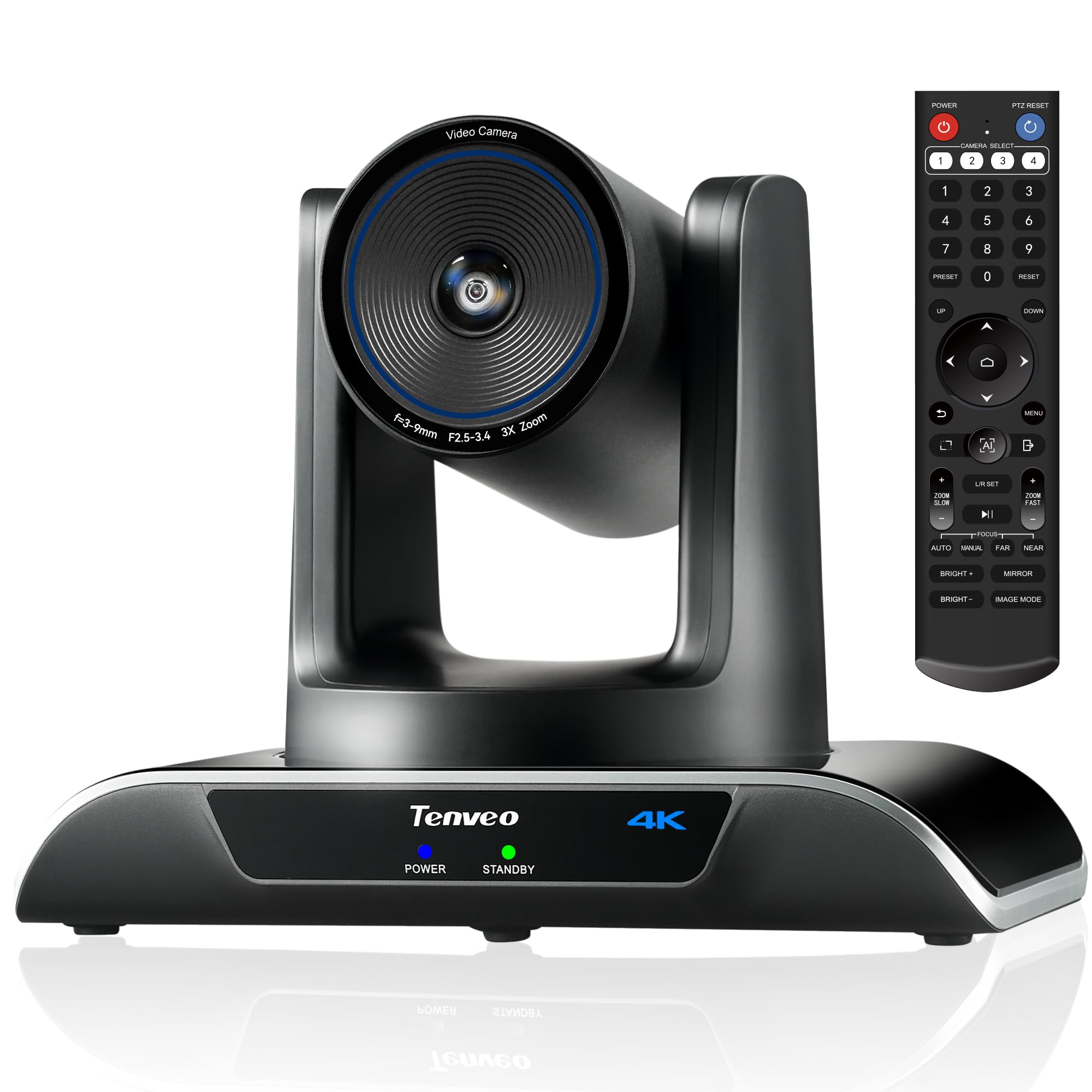 Amazon.com: Tenveo 4K AI Auto-Tracking PTZ Camera 3X Optical Zoom