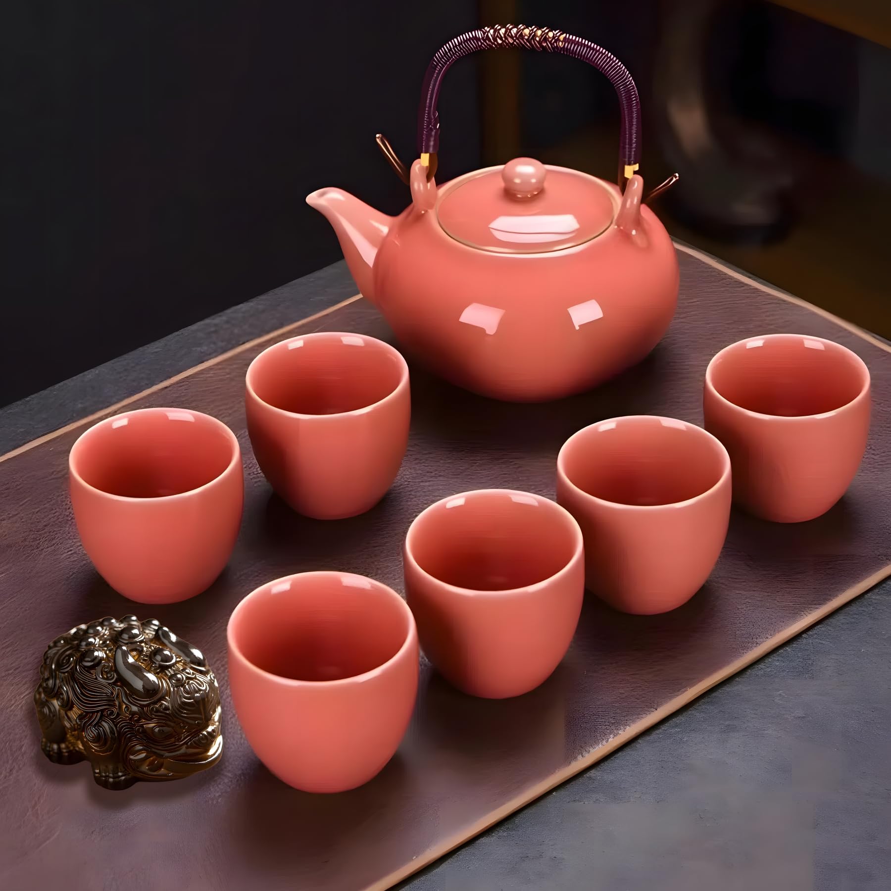 Service à thé japonais en porcelaine artisanale ICHAG pour dégustation