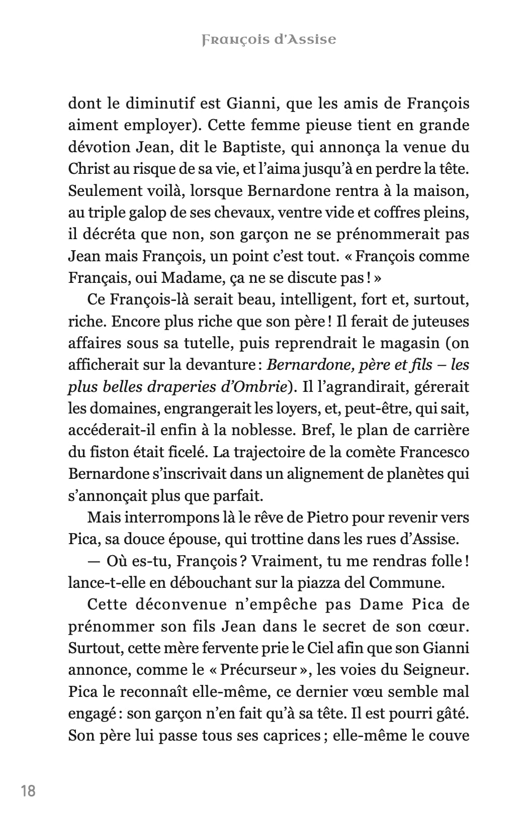 François d'Assise: Le chevalier sans armure