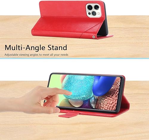 Miniatura 7 de Funda tipo cartera para Samsung Galaxy A32 4G, funda delgada de piel sintética de alta calidad para Galaxy A32 4G, 2 ranuras para tarjetas, 1 ranura