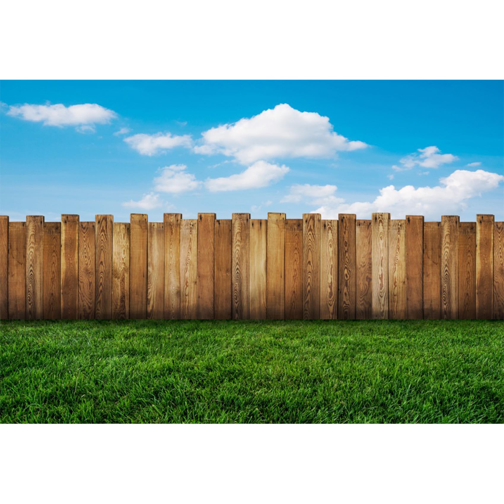 CSFOTO 5x3ft Park Scenery Backdrop River Blue Water And Tree Forest Garden Blue Sky - View #12