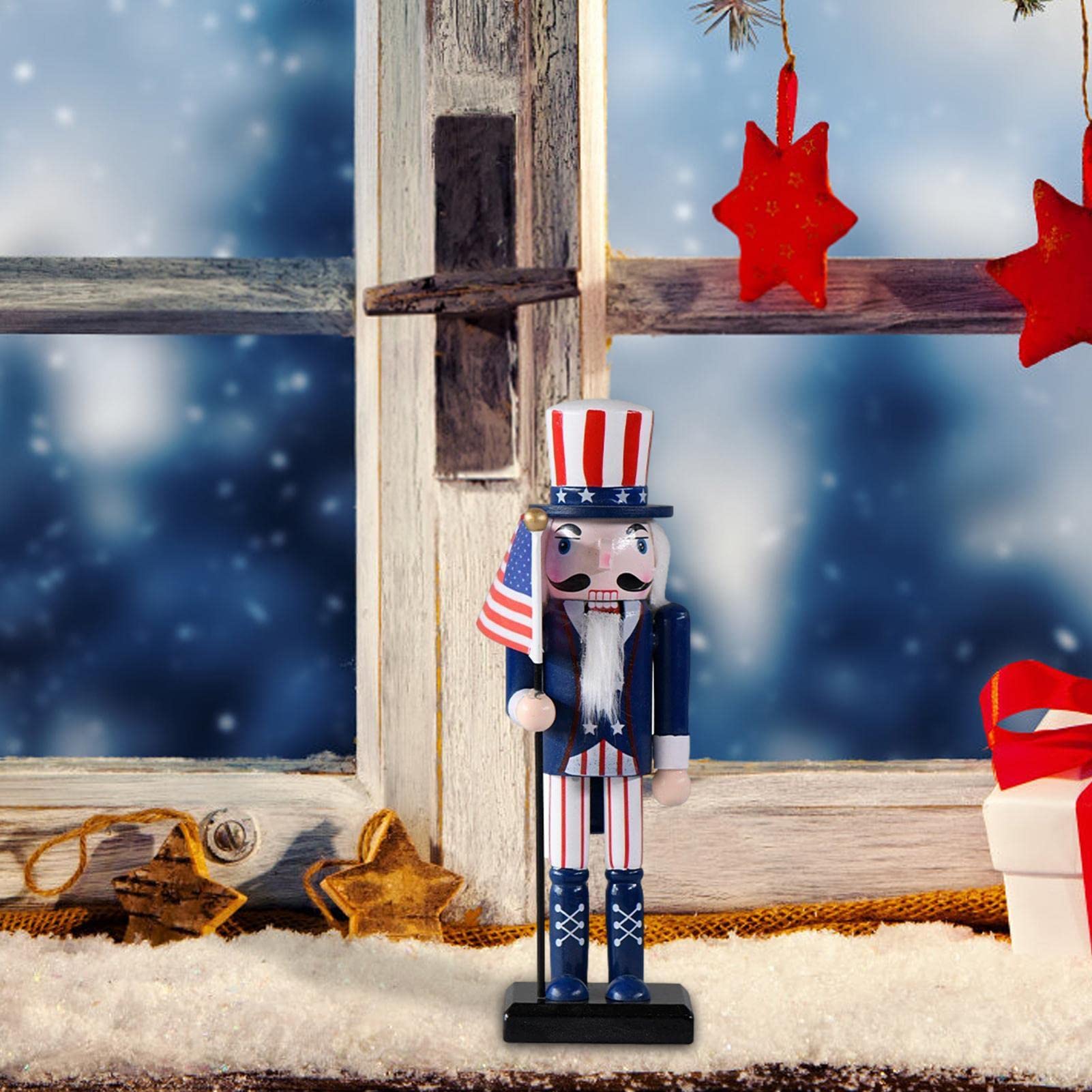 Amazon.co.jp: くるみ割り人形,アメリカの旗手兵士くるみ割り人形