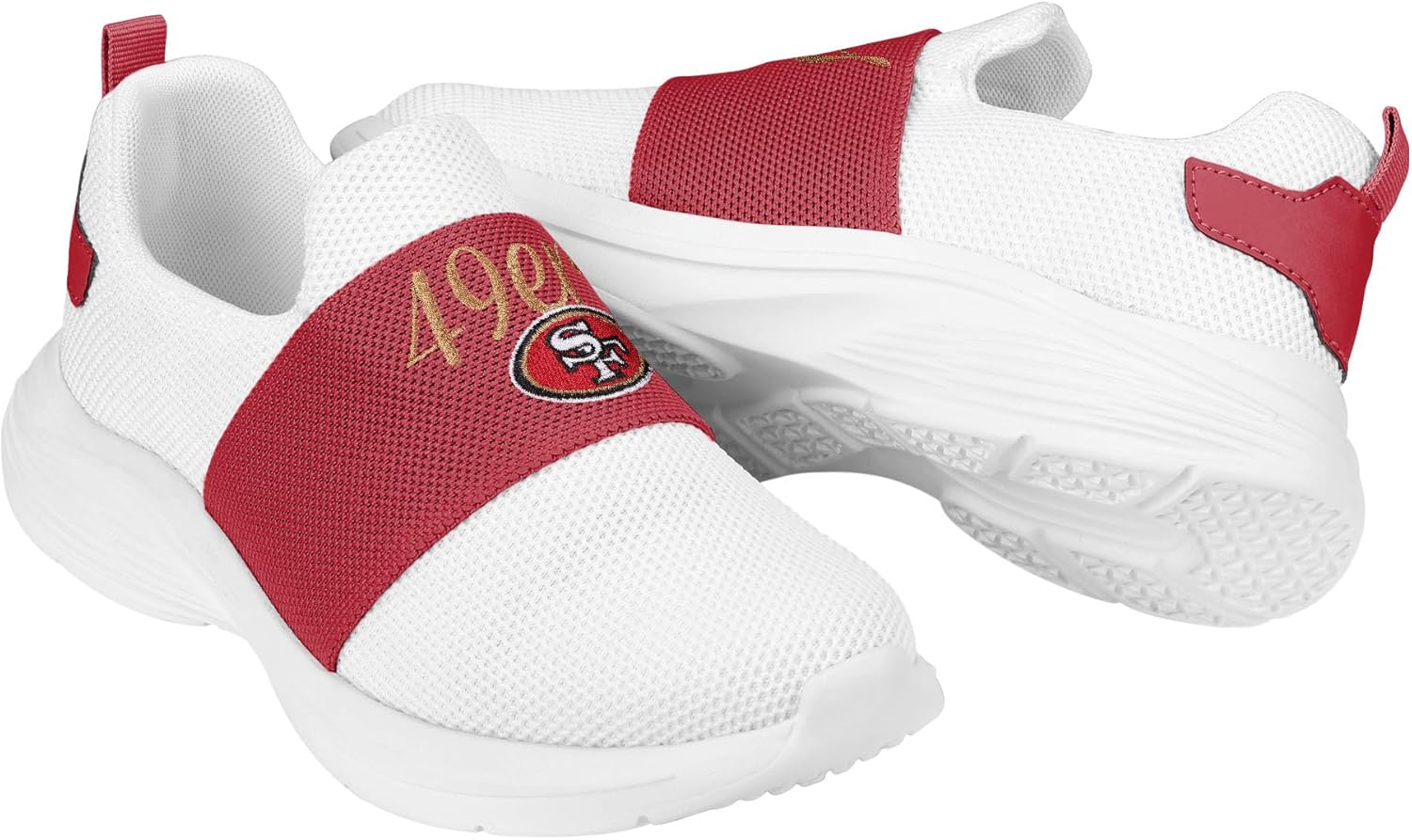 FOCO NFL Womens NFL Ladies Athletic Sport Team Script Wordmark Shoes Sneakers - Image 6