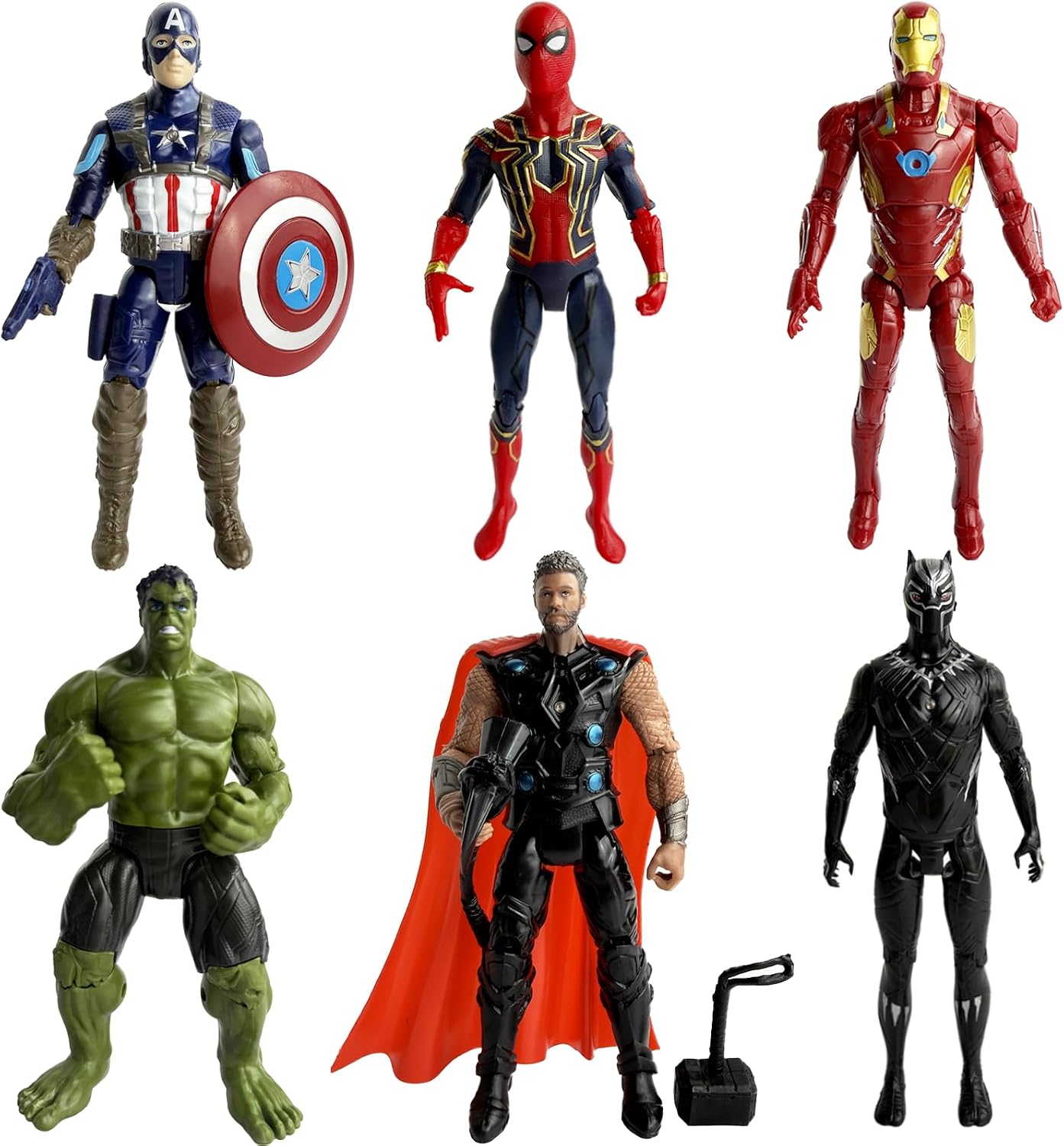 Action Figures Set PVC Collectible Dolls Inspired by Recent Blockbuster Movies - Ideal Memorabilia for Fans and Collector (6PCS)