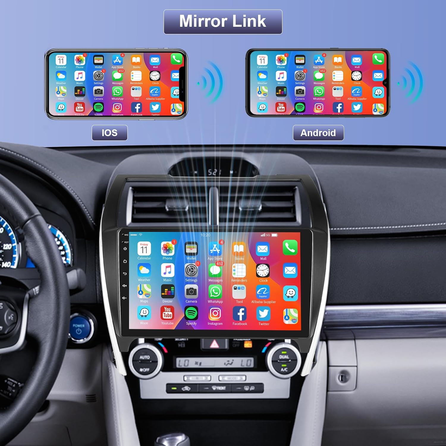 Toyota Camry 2012-2014 CarPlay GPS Stereo Radio