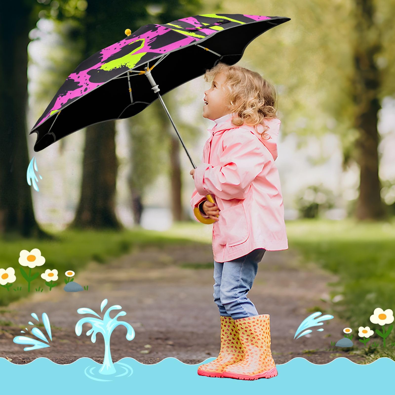 GuoChe Parapluie léger avec cadre antirouille