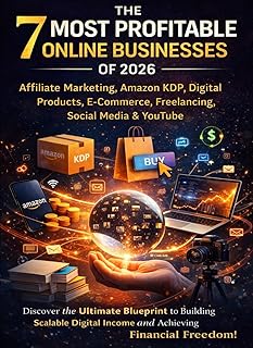 The 7 Most Profitable Online Businesses of 2026: Make Money Online with Affiliate Marketing, Amazon KDP, Digital Products, E-Commerce, Freelancing, ... for Passive Income and Financial Freedom
