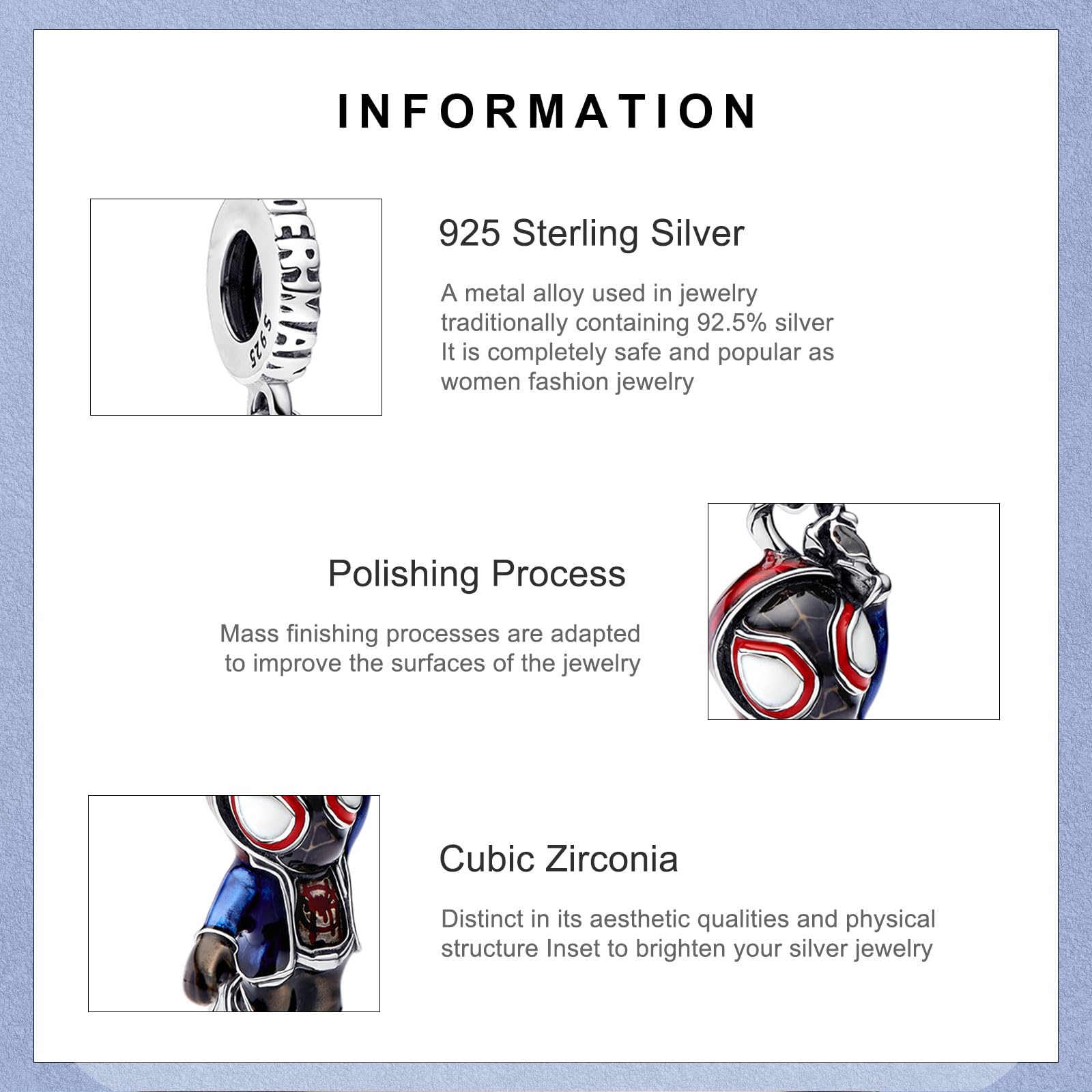 RMMY Charm 925 Sterling Silver Heart Mom Lucky Mouse Movie Pendant Dangle Beads for European Necklaces and Bracelets Valentine's Day Mother's Day Gifts con Gioielli di Zirconia