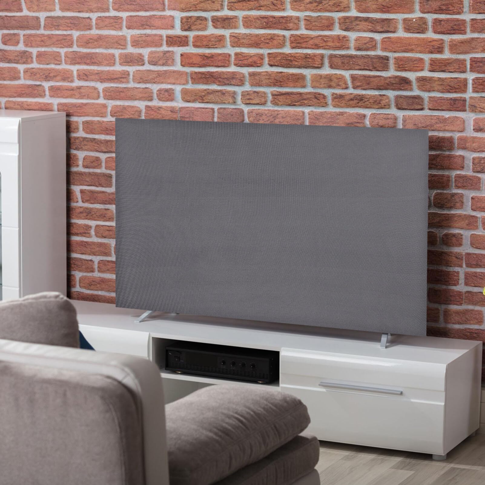 SOLUSTRE Cubierta de pantalla para exteriores para protector de pulgadas – LCD elástico plano para interiores televisores interiores interiores Tv elástico habitación TV cubierta de pantalla plana TV