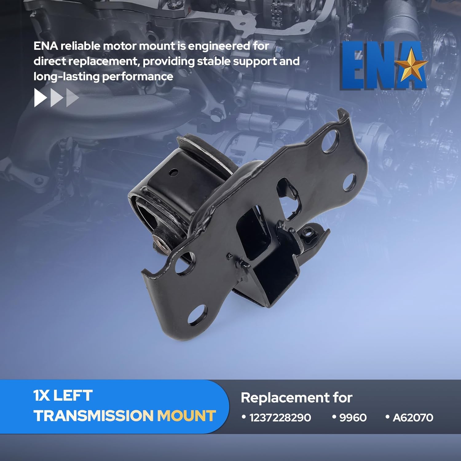 ENA Engine Motor and Trans Mount for A62012 A62067 A62070 A62071 Set of 4 Compatible with Scion 2008-2015 xB 2.4L Replacement for 1236128250 1230528260 1237122240 1237228290 9497 9669 9959 9960