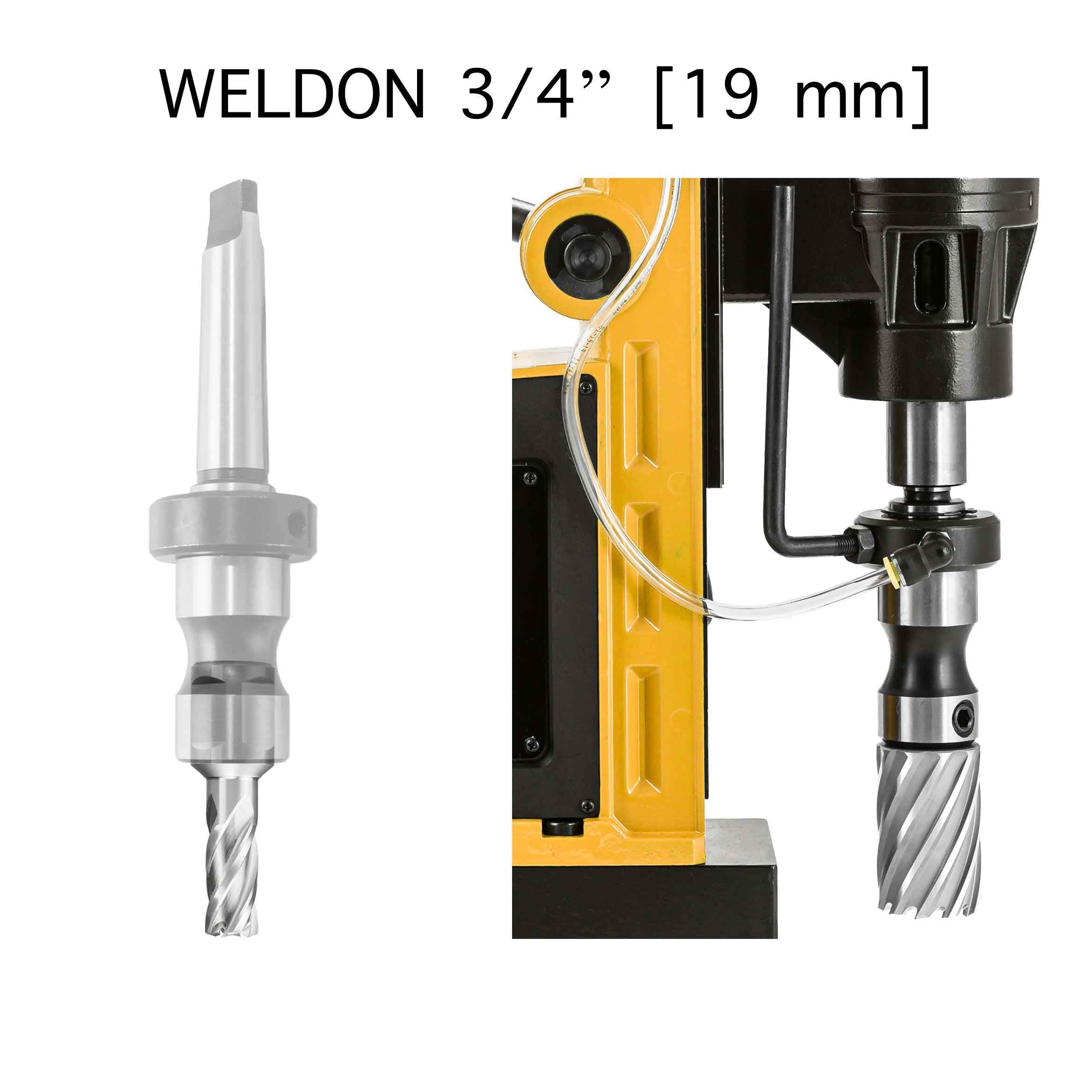 MELVER Punta per trapano HSS Weldon, 19 mm, profondità di taglio 30 mm (26)