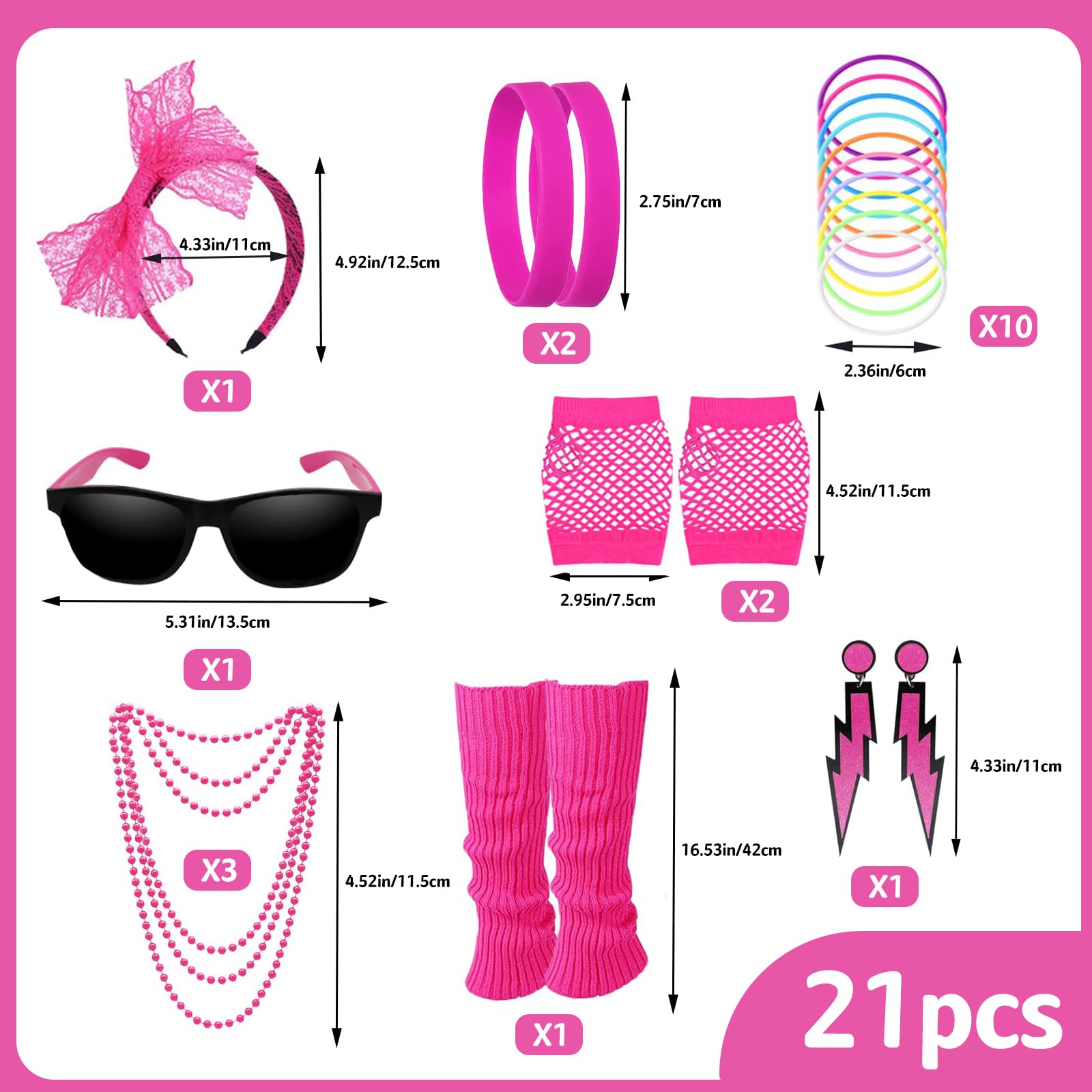 THINTON 80s Fancy Dress for Women 1980s Fancy Style Dresses Party Sets - Image 2
