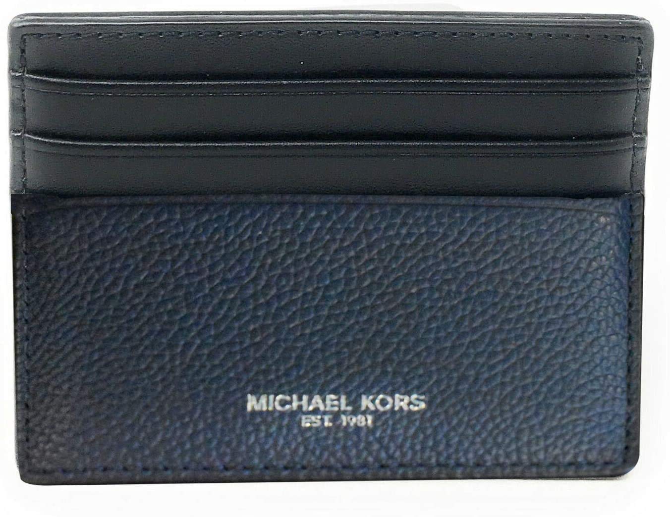 Michael KorsMen's Cooper Tall Card Case/Holder, Leather (36F9LCOD2L) - Navy