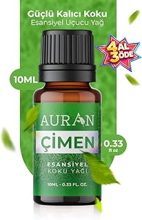 AURAN Çimen Esansiyel Uçucu Koku Yağı Buhurdanlık Yağı Difüzör Esansı Hobi Esans Ortam Oda Kokusu 10ml
