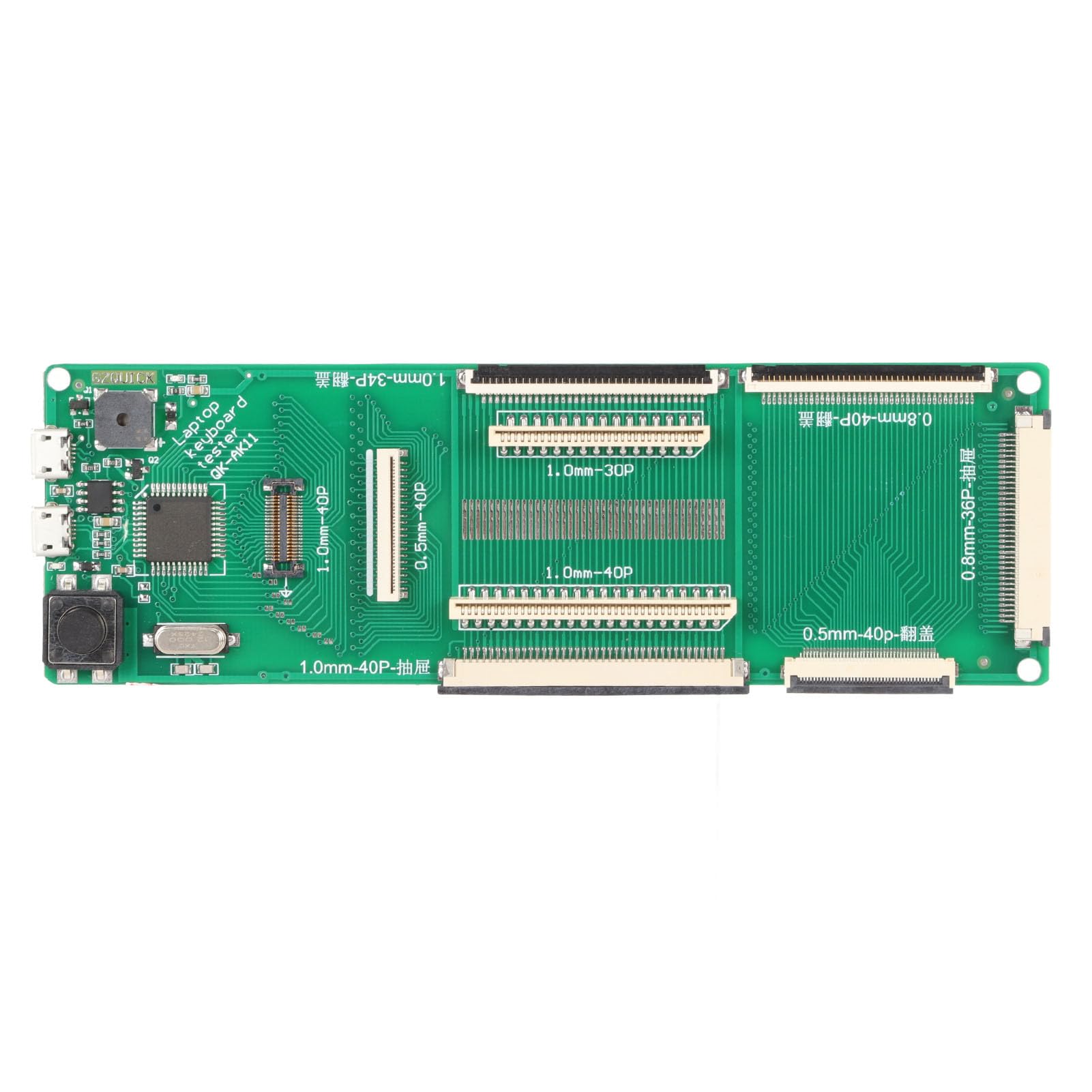 Testeur de clavier d'ordinateur portable avec interface USB, appareil de test universel pour ordinateur portable, support d'interface DIY, câble de données inclus, pour tous les claviers