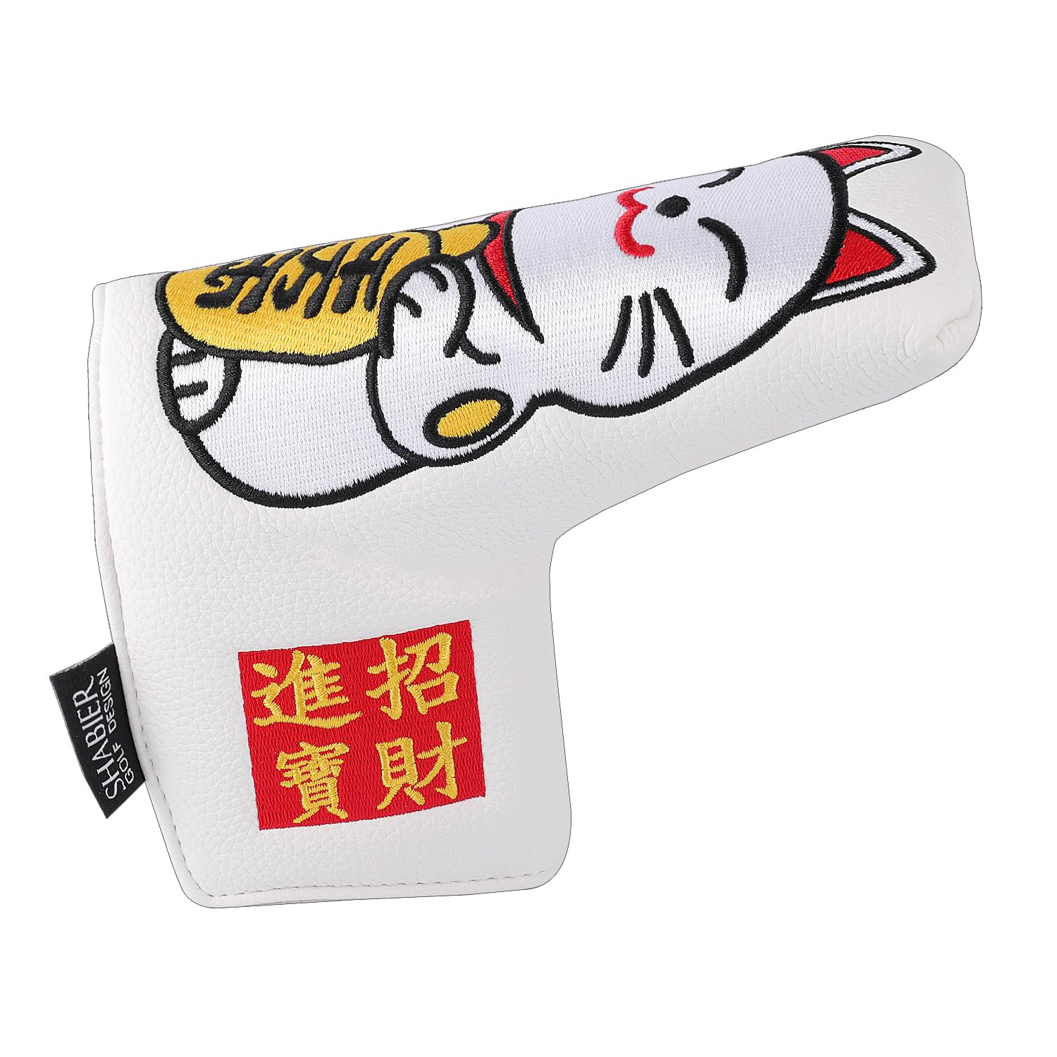 Golf Putter Cover Maneki-Neko Lucky Cat Design Headcover for Blade Golf Putter Head Cover