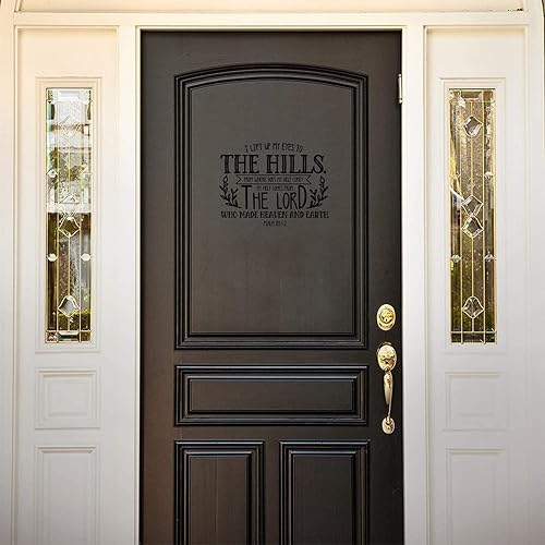 Miniatura 4 de I Lift Up My Eyes to The Hills. From Where Does My Help Come - Calcomanías de pared de vinilo extraíbles para cocina, comedor, baño, sala de estar