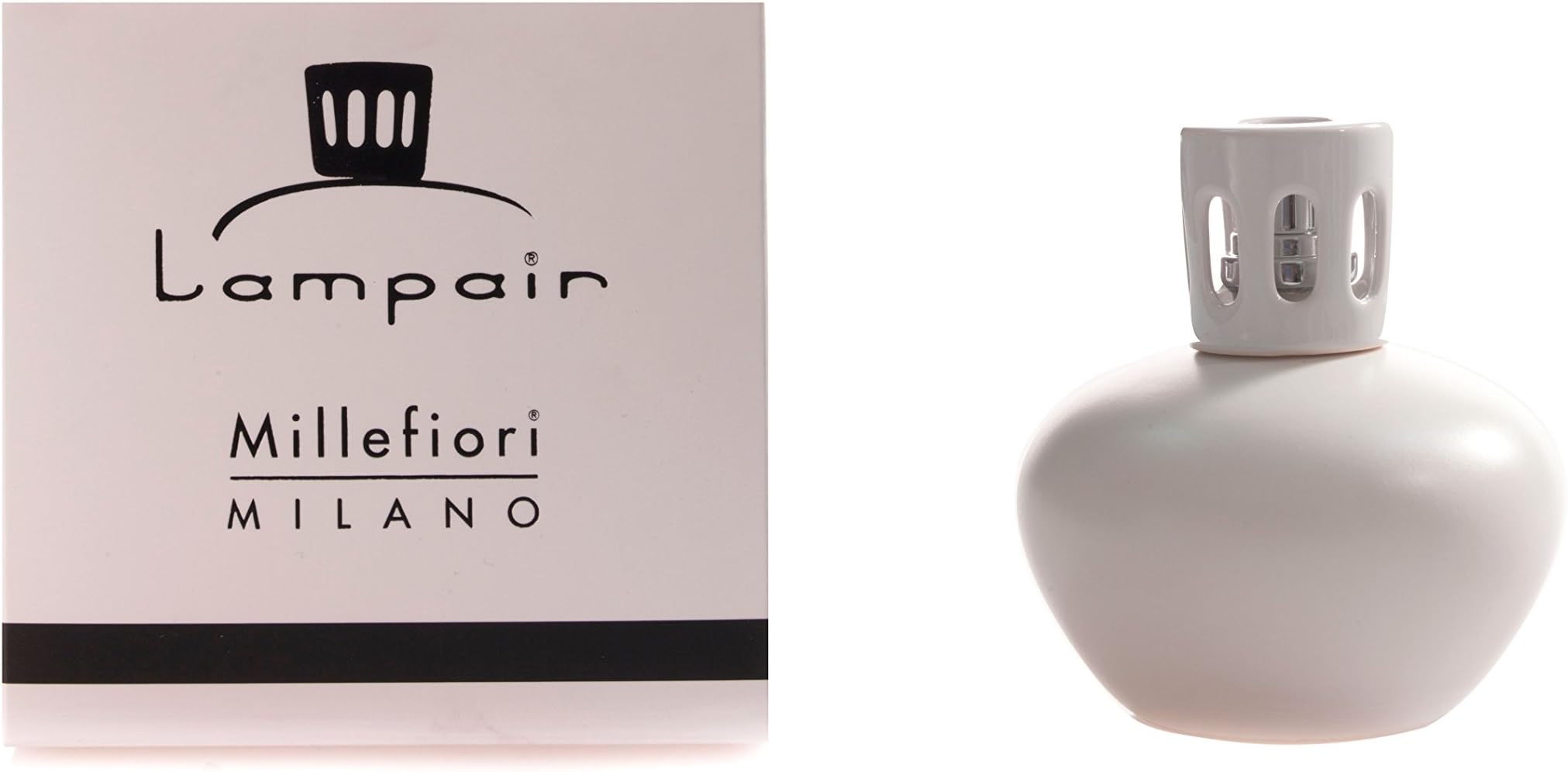 Millefiori Milano Catalytic Lamp in Ceramic, Small, White
