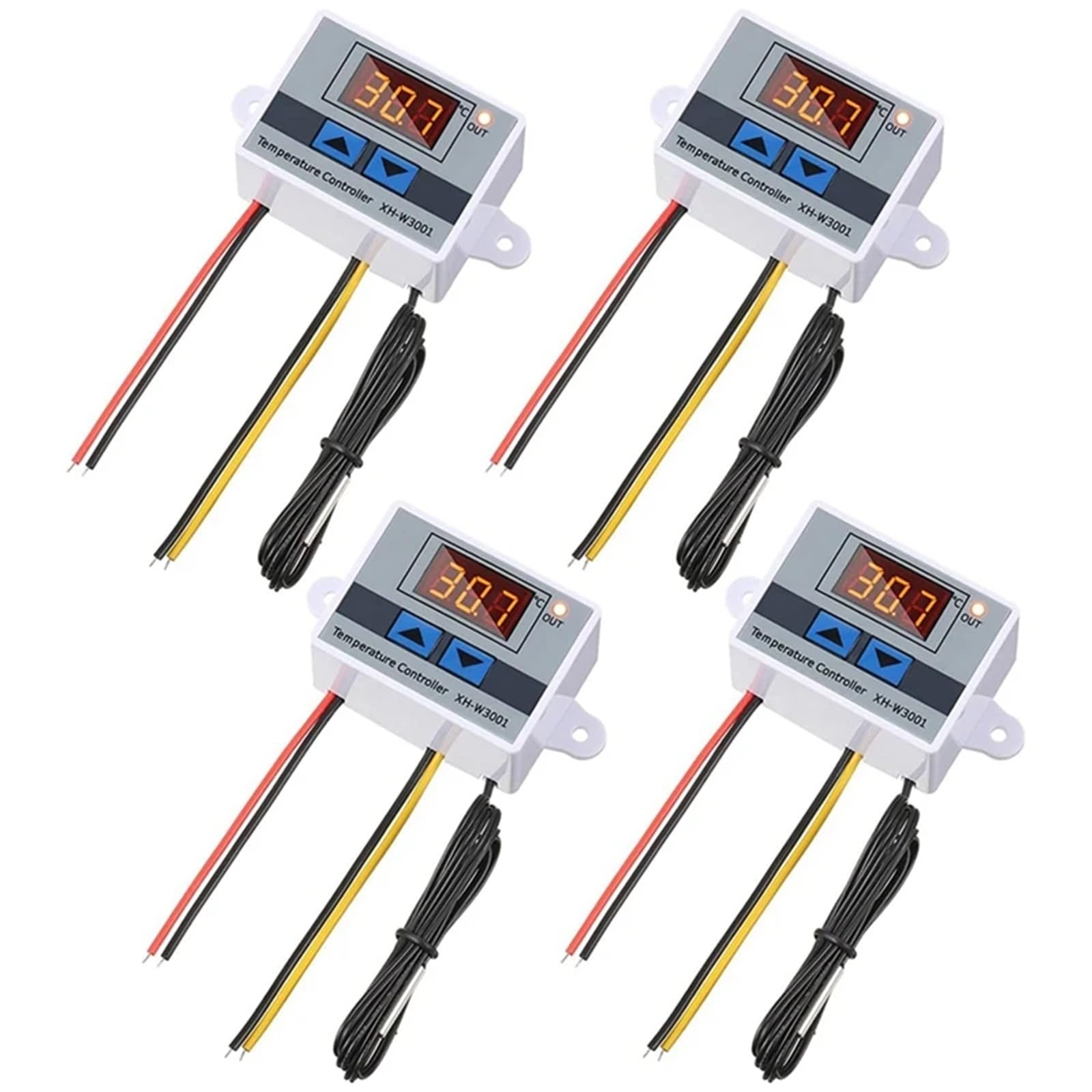 4 szt. XH-W3001 cyfrowy moduł regulatora temperatury przełącznik termostatu wodoodporna sonda elektroniczny termostat 12 V 10 A 120 W