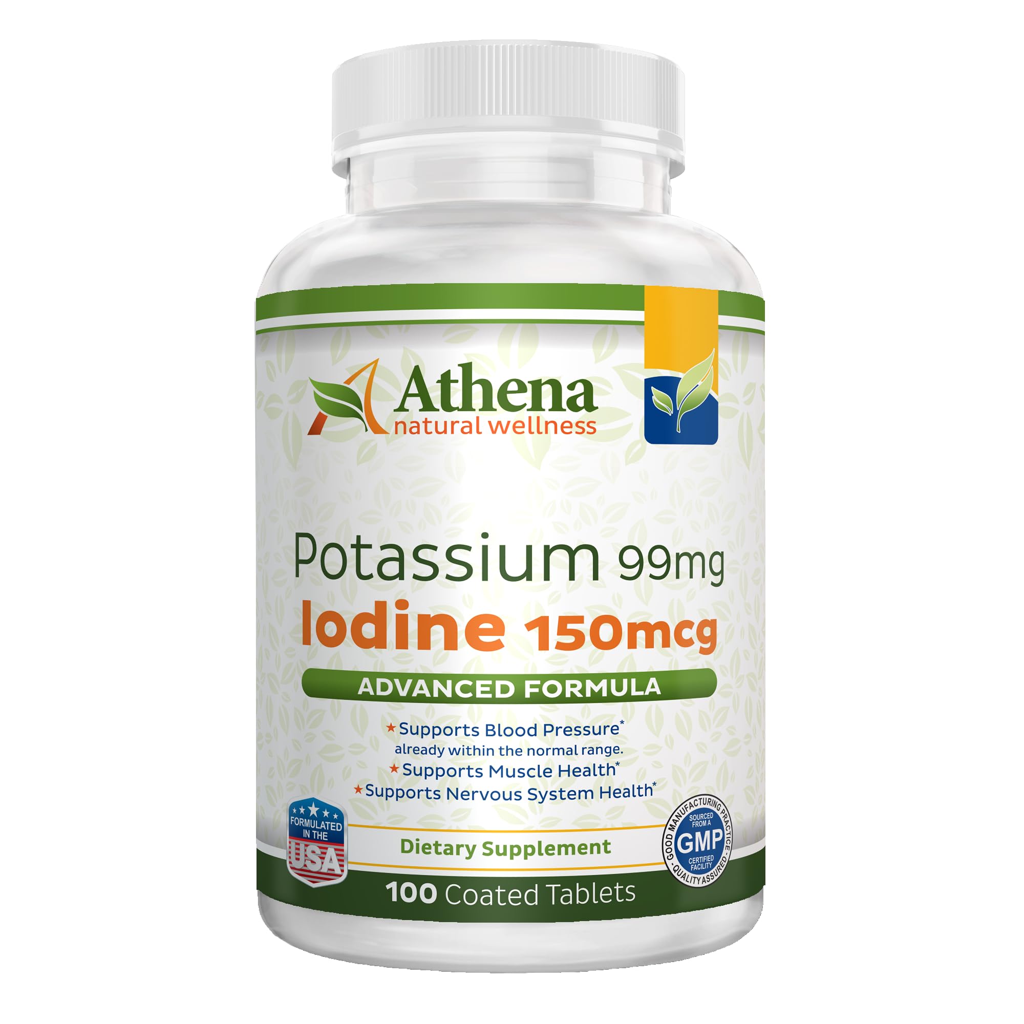 Potassium 99mg with Iodine 150mcg Supplement