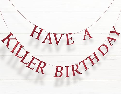 Miniatura 2 de Allenjoy Juego de suministros de fiesta de Halloween de 6 x 6 pies Have a Killer - telón de fondo, tarjetas, cinta, kit de accesorios de decoración