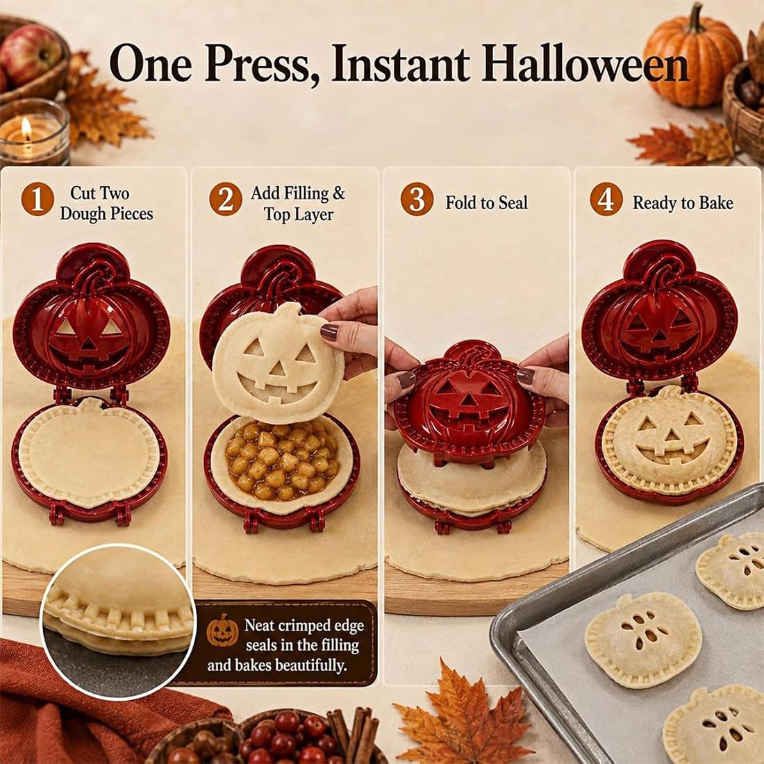 Mini Juego De Moldes Para Pasteles De Mano De Halloween (#I)