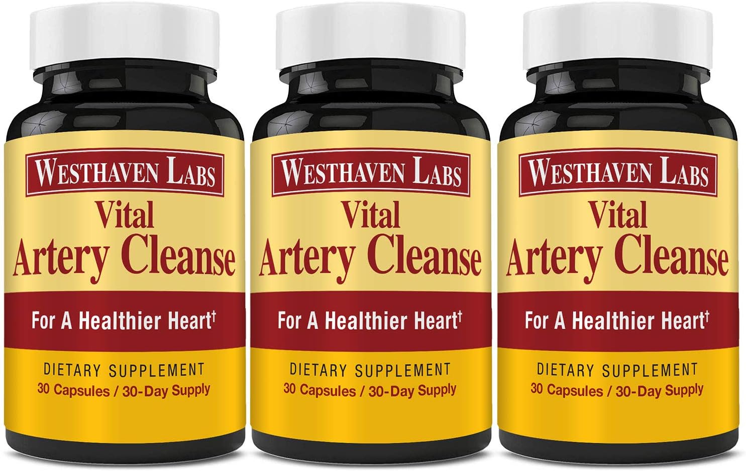 Vital Artery Cleanse Supplement for Heart Health Support, addresses Poor Circulation and clogged Arteries Caused by Plaque buildup. Supports Clean and Supple Arteries. 90 Day Supply.