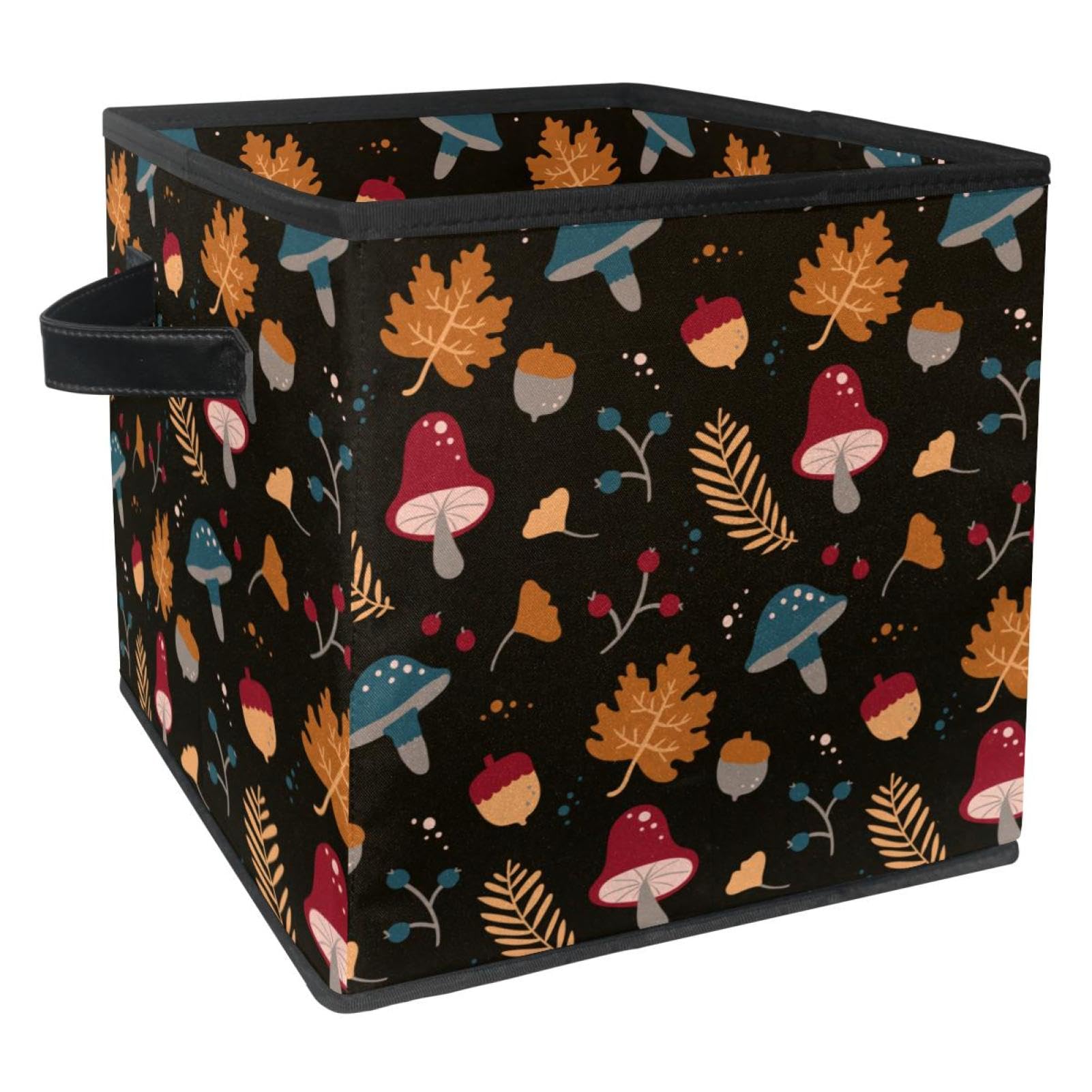 Panier de rangement en tissu avec poignées bac pour linge et jouets