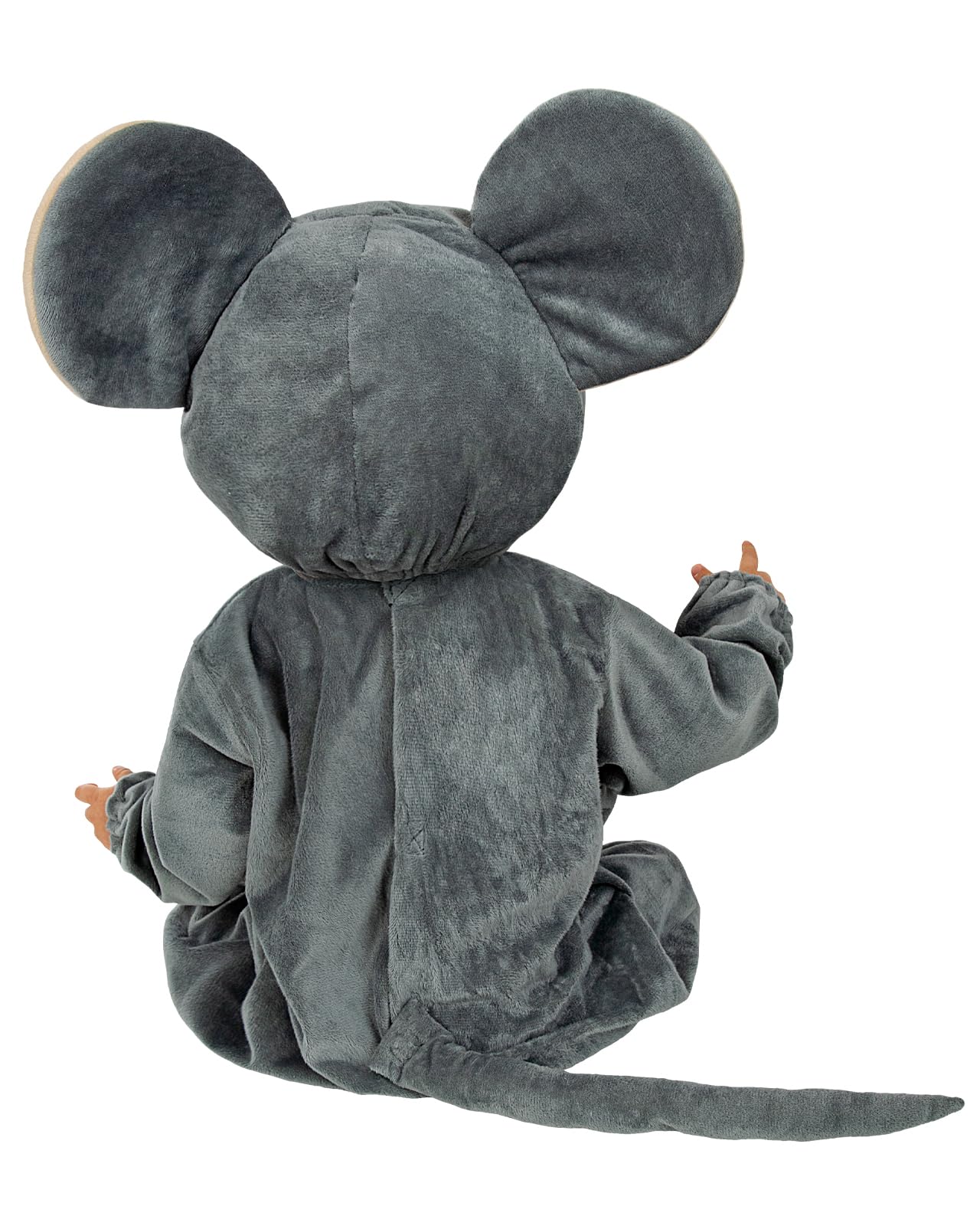 Funidelia Disfraz de ratón para bebé, Incluye mono con corchetes, gorrito, cola y cubrepies, Animales - Traje para bebé para fiestas, Carnaval y Halloween - Talla 6-12 meses