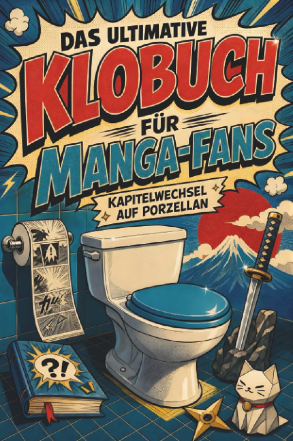Das ultimative Klobuch für Manga-Fans: Kapitelwechsel auf Porzellan. Lustiges Geschenk für Fans von Manga, Anime und One Piece