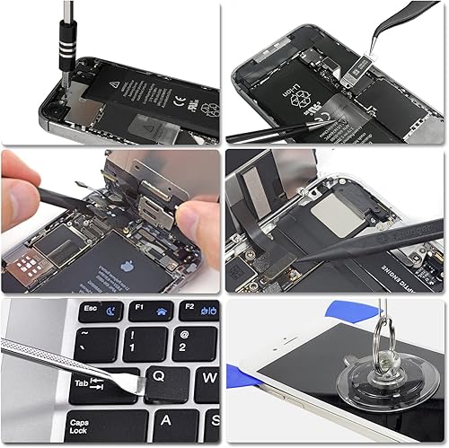 Miniatura 8 de Kit de herramientas de reparación de computadora, herramienta de apertura de laptop, herramienta de reparación profesional de PC 135 en 1, con 98