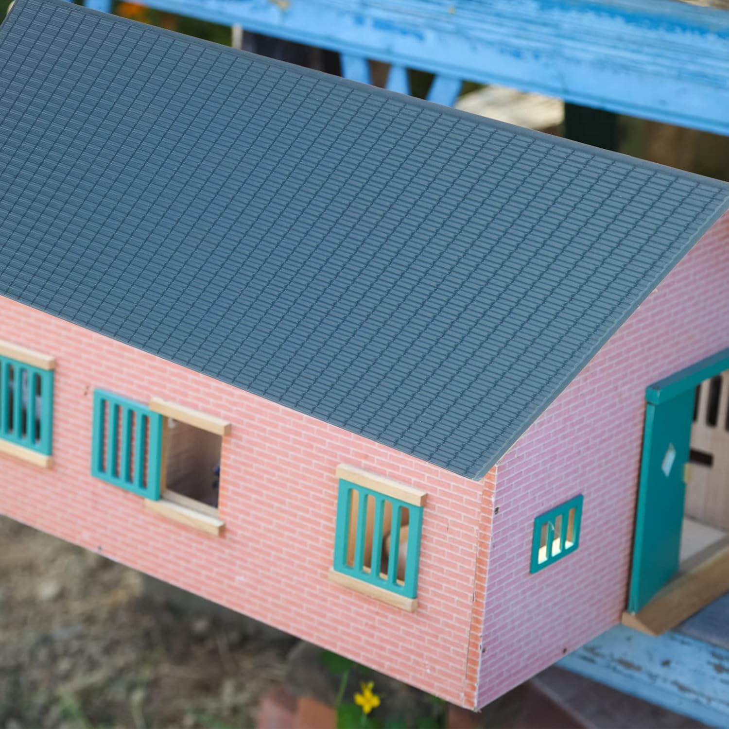 Toyvian Sheets Dollhouse Roofing Sheets Miniature Roof Tiles Model Diy