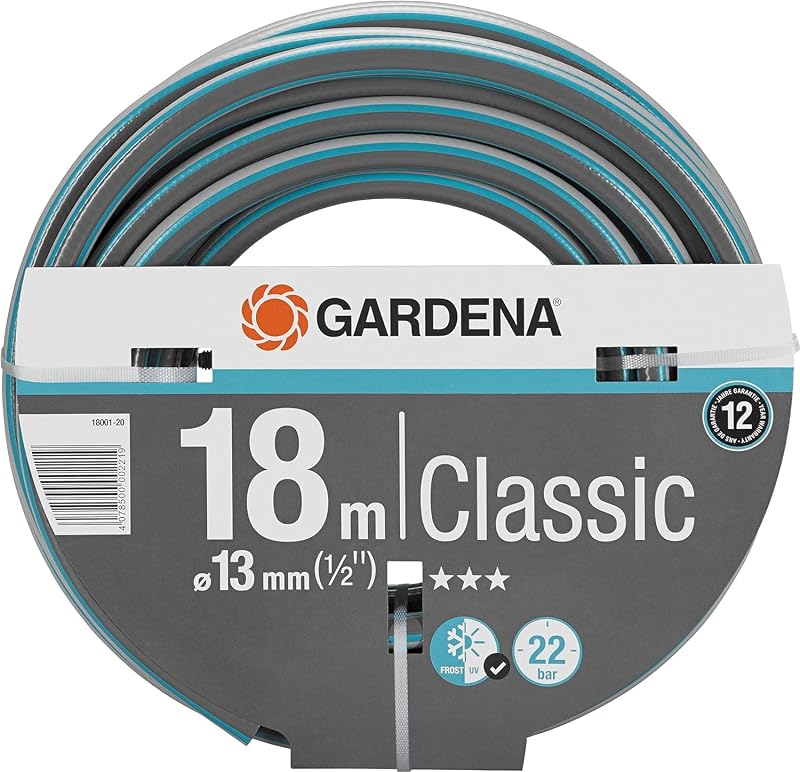 Manguera de jardín GARDENA de 1/2 pulgada por 18 m, 59 pies
